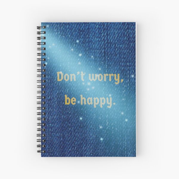 Blue Denim Effect Spiral Notebook