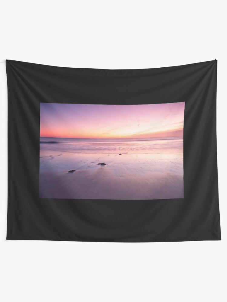 Alternate view of Seaburn Beach Sunrise, Sunderland, UK Tapestry