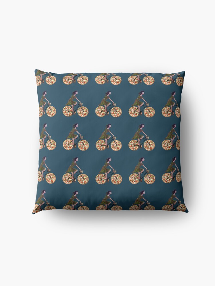 Alternate view of do it for the pizza by eieenaart Floor Pillow