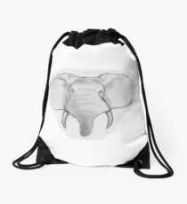 Asian elephant Drawstring Bag