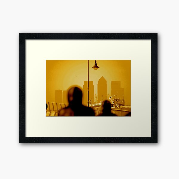 London Docklands The City - Peter Burke Framed Art Print