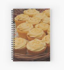 Lemon Cupcake Basket Spiral Notebook