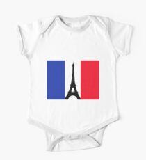 Eiffel Tower T-Shirt One Piece - Short Sleeve