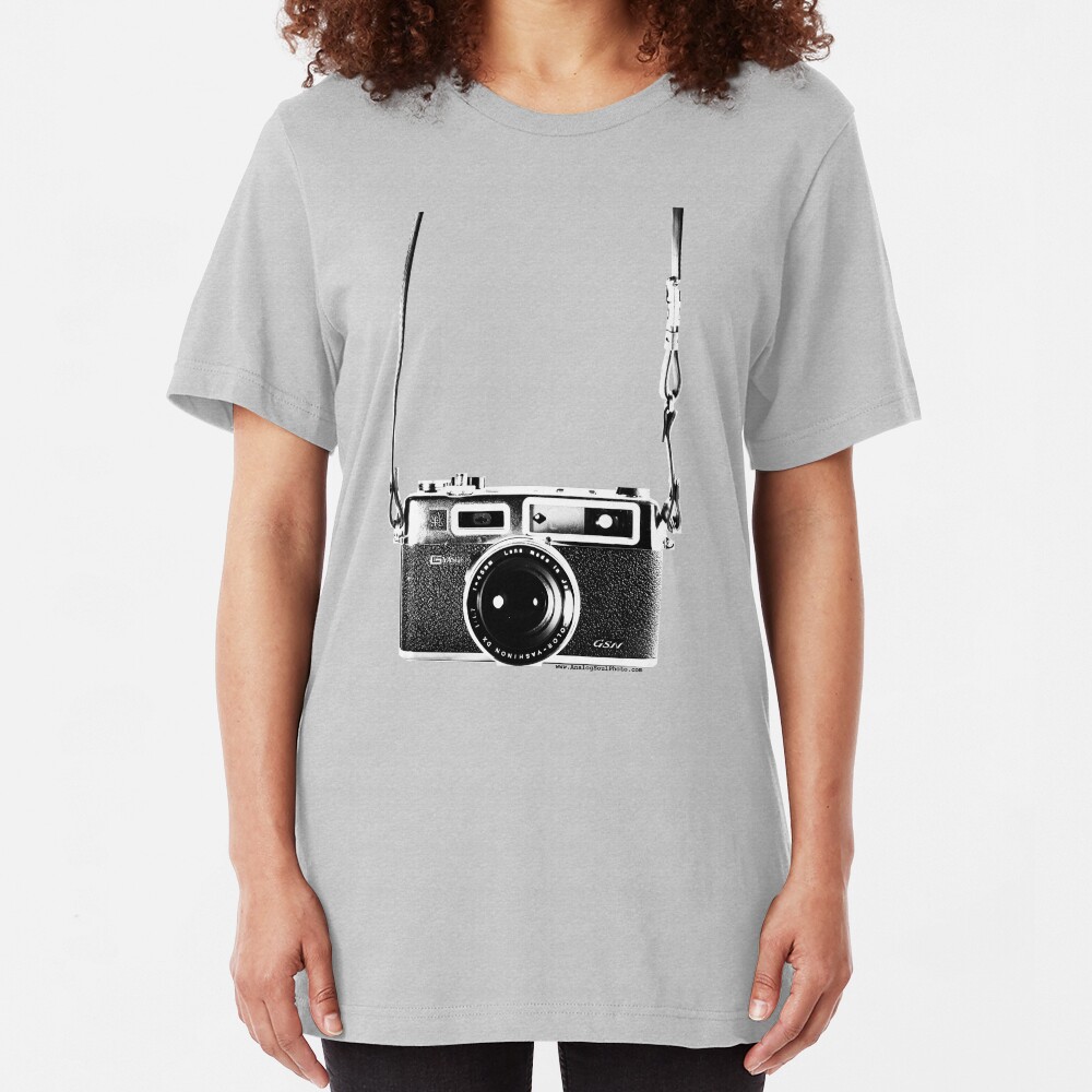 Vintage 35mm Rangefinder Camera Yashica Electro 35 GSN Slim Fit T-Shirt