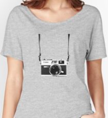 Vintage 35mm Rangefinder Camera Canon Canonet QL17 GIII Women's Relaxed Fit T-Shirt