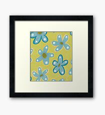 Greens and blues just for you Framed Print