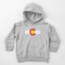 Vintage Colorado Flag Toddler Pullover Hoodie