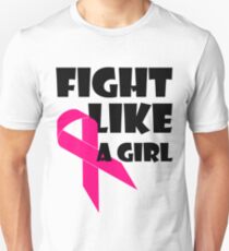 Fight Like A Girl Breast Cancer Awareness Unisex T-Shirt