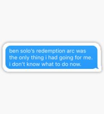 ben solo - redemption arc Sticker