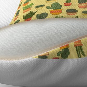 Alternate view of Cactus and Succulent Pattern (Tan) Floor Pillow