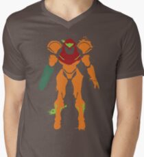 Samus Aran Splattery T Men's V-Neck T-Shirt
