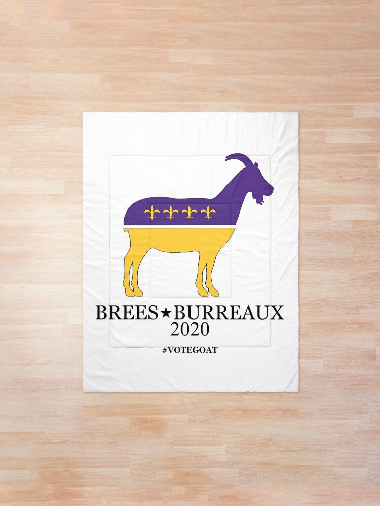 Brees Burreaux 2020 Purple Gold Comforter By Breesburrow2020