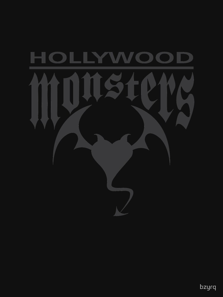 Hollywood Monsters Text Bat Logo - DARK GREY by bzyrq