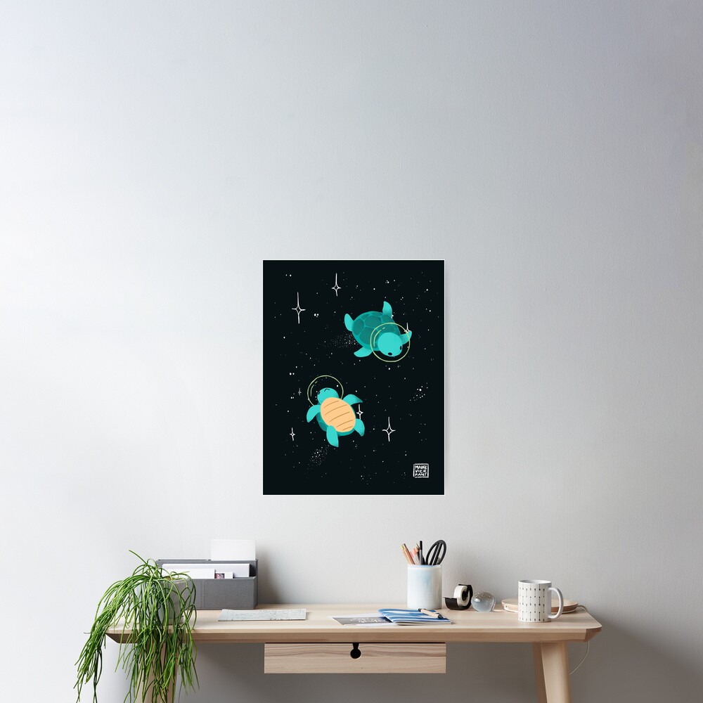 Space Turtles Poster