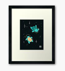 Space Turtles Framed Print