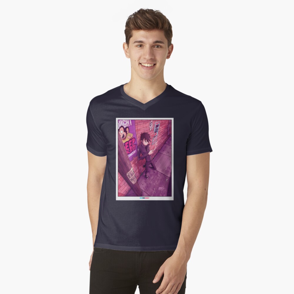 The Wall by Fran Ferriz Camiseta de cuello en V