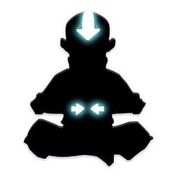 Artwork thumbnail, Avatar the Last Airbender Aang Silhouette avatar state by metaphex