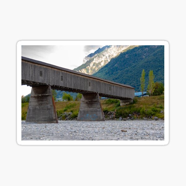 The Alte Rheinbrücke across the river Rhine Sticker