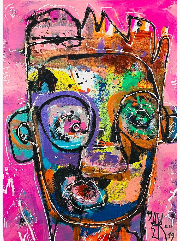 Neoexpressionism, art brut, spontaneous art, black and Colors, free figuration by dugardeyn
