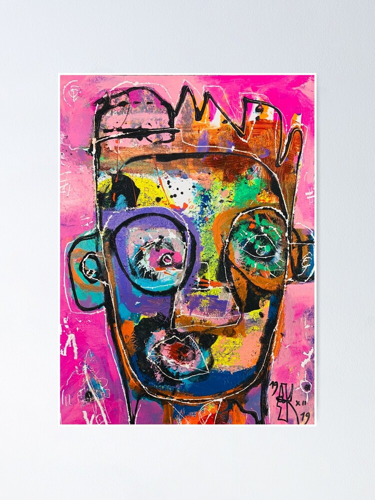 Alternate view of Neoexpressionism, art brut, spontaneous art, black and Colors, free figuration Poster