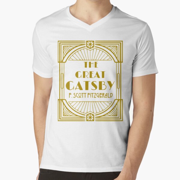 F Scott Fitzgerald The Great Gatsby V-Neck T-Shirt