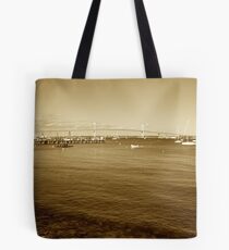 The Pell Bridge - Jamestown to Newport, Rhode Island Tote Bag