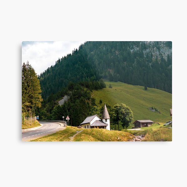 Steg, central Principality of Liechtenstein Metal Print