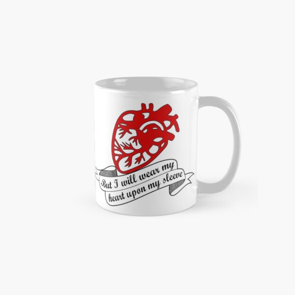 I will wear my heart on my sleeve - Othello Shakespeare quote Classic Mug