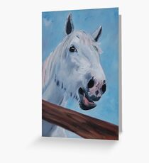 Fleur the Percheron Greeting Card
