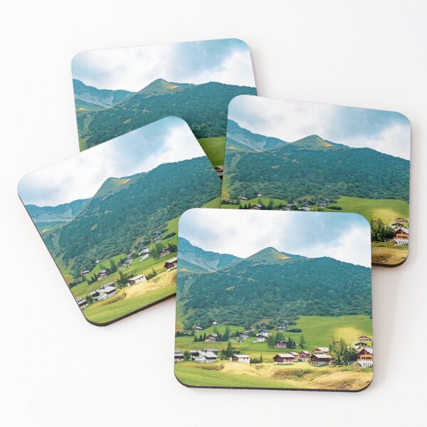 Mountains in Liechtenstein Coasters (Set of 4)