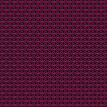 Artwork thumbnail, Hollywood Monsters Pattern - PINK by bzyrq