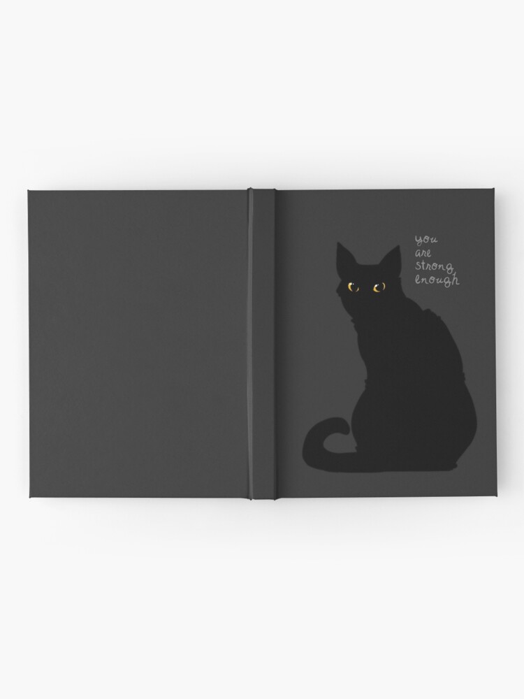 Alternate view of "Strong Enough" Cat Hardcover Journal