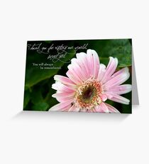 Thank You For Visiting Our World Greeting Card