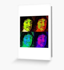 Rene Descartes - Pop Art Greeting Card