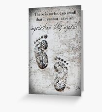 Tiny Footprints Greeting Card