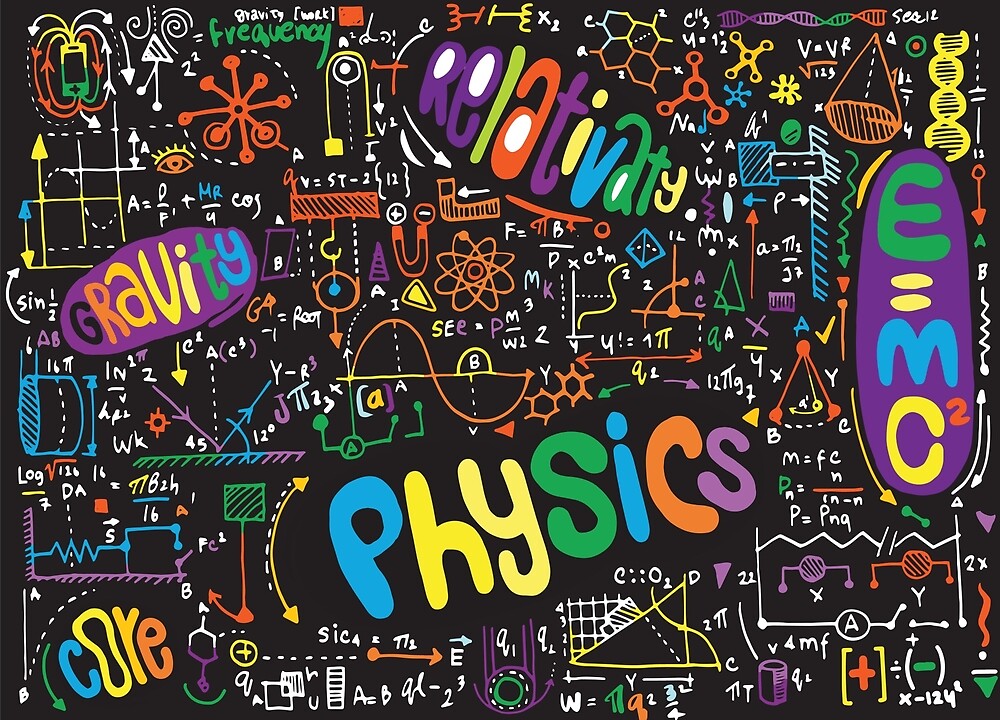 "Colorful Physics Design" by Alex Dee Redbubble