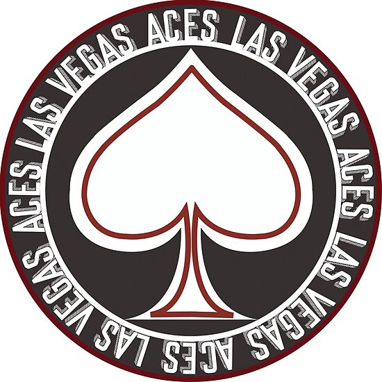 "Las Vegas Aces poker chip sticker" Poster by montryall Redbubble