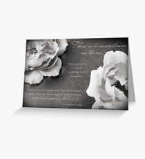 Sacredness In Tears Greeting Card