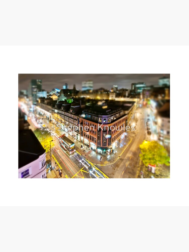 Bright lights of Manchester, tilt and shift. by stephenknowles