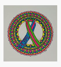 Mandala for Metastatic Breast Cancer Photographic Print