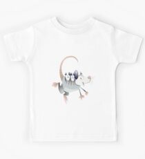 opossum mom with cubs Kids T-Shirt
