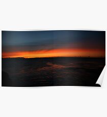 water light cloud. tasmania Poster