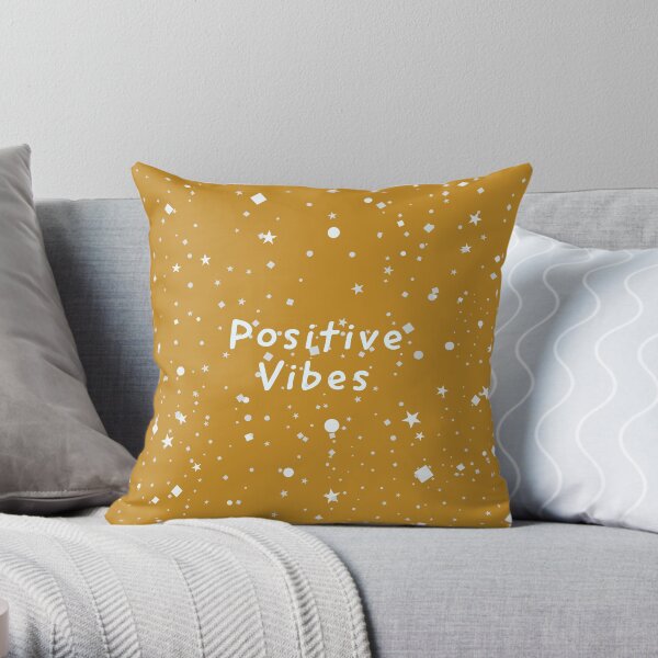 Positive Vibes Throw Pillow
