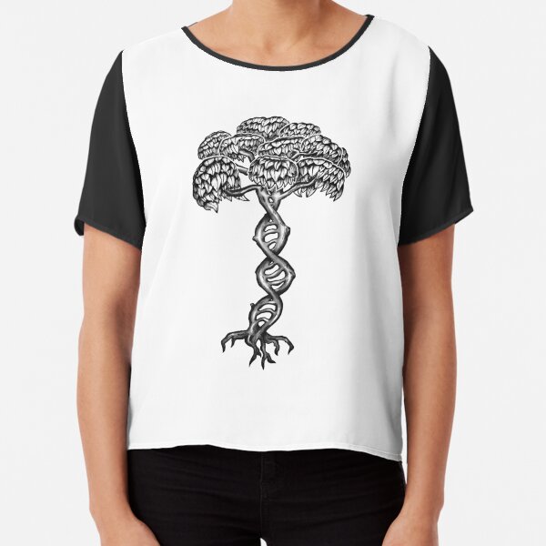 DNA Tree Chiffon Top