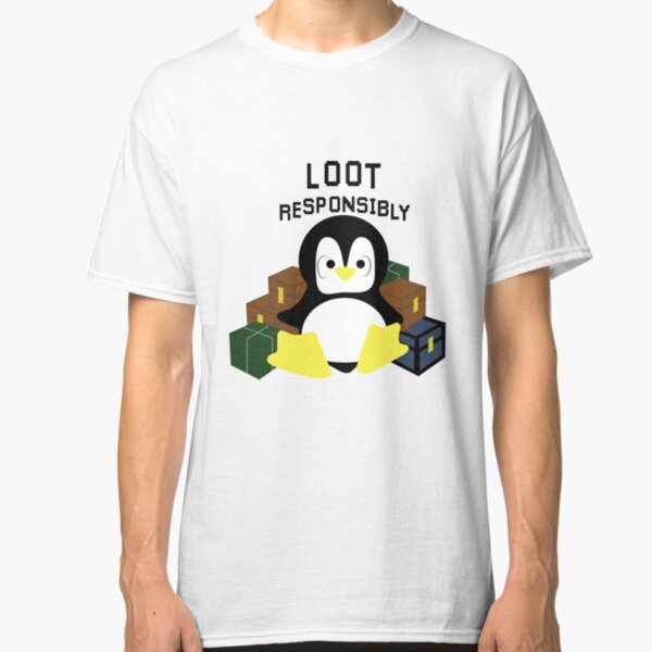 Just a penguin trying to get his loot Classic T-Shirt