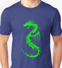 Tribal Dragon Verde Unisex T-Shirt