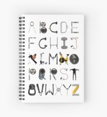 The ABC's of fitness Spiral Notebook