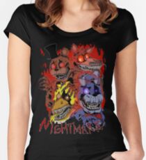 Fnaf 4 - Nightmare Women's Fitted Scoop T-Shirt