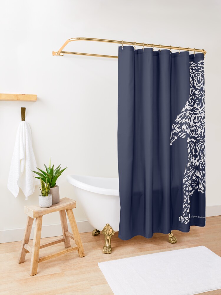 Alternate view of Bear Shower Curtain
