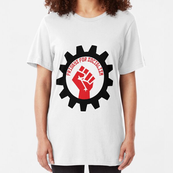 Fridays for Socialism Slim Fit T-Shirt
